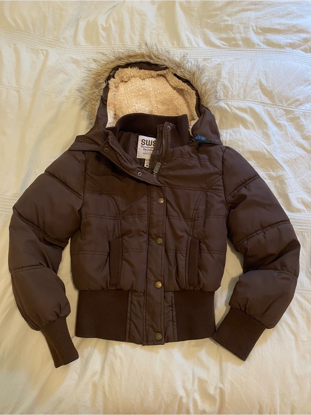 Rare Y2K streetwear society winter jacket